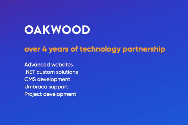 Our partnership with Oakwood digital agency – team extension model