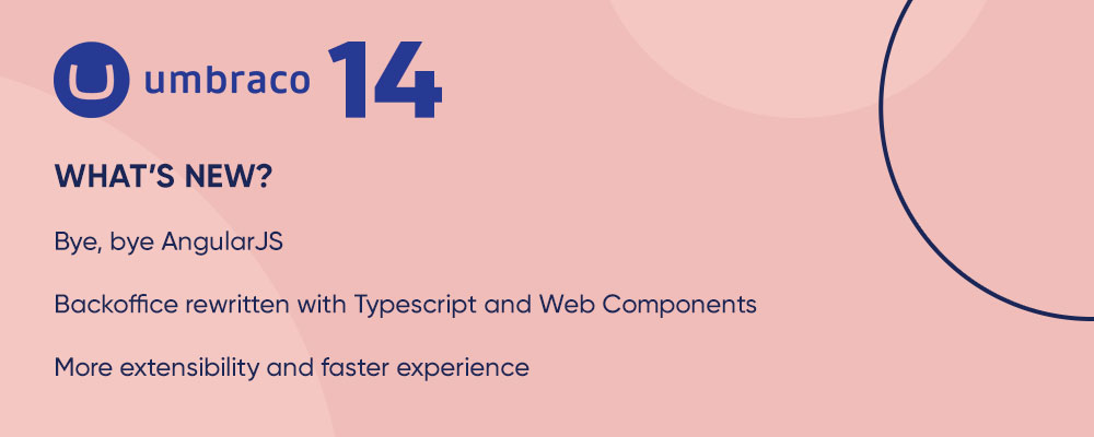 Umbraco 14 – Upgrade now. New backoffice and other features. Check the latest version of Umbraco