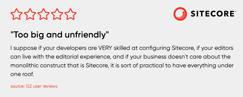 Best Sitecore CMS alternatives – Kentico vs Sitecore and Umbraco vs Sitecore – G2 Reviews and opinions