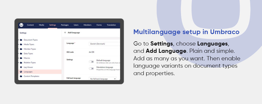 Multilingual websites on Umbraco 11